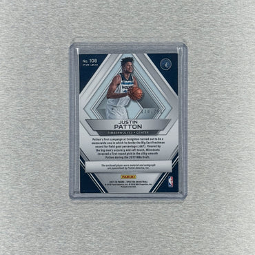 2017-18 Panini Contenders Basketball - Minnesota Timberwolves - Justin Patton Auto 20/299