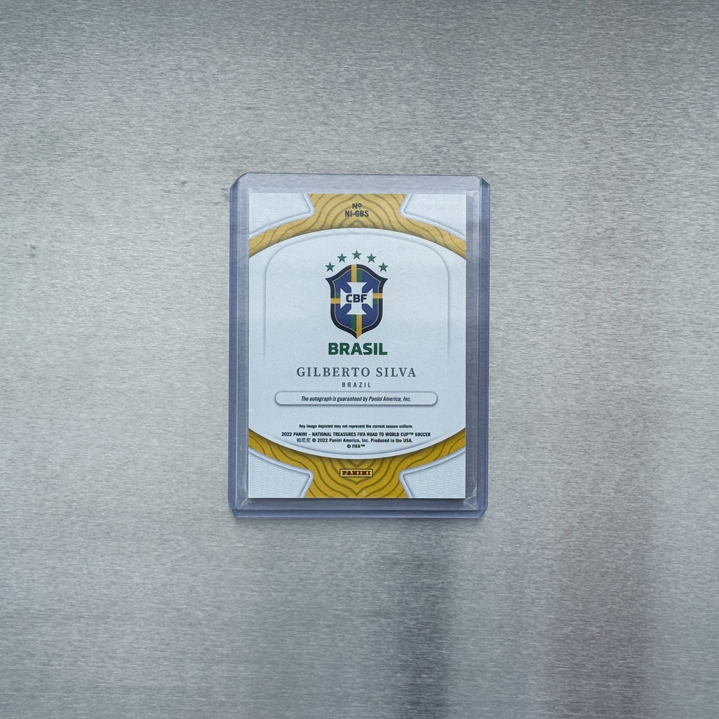 2022 National Treasures - Brazil - Gilberto Silva 15/99 auto