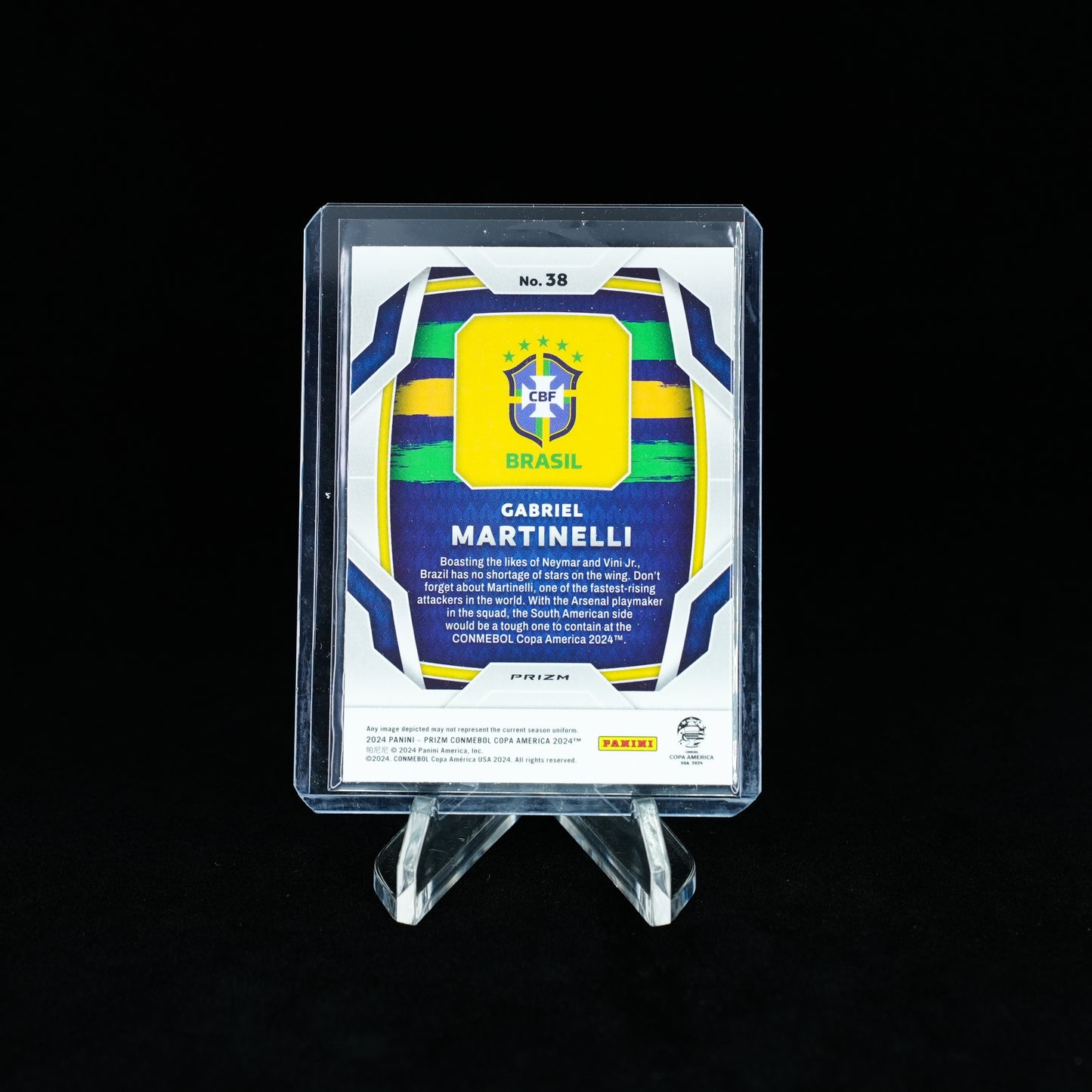 2023-2024 PANINI-Panini Prizm Copa America - Brazil - Gabriel Martinelli - Pulsar prizms