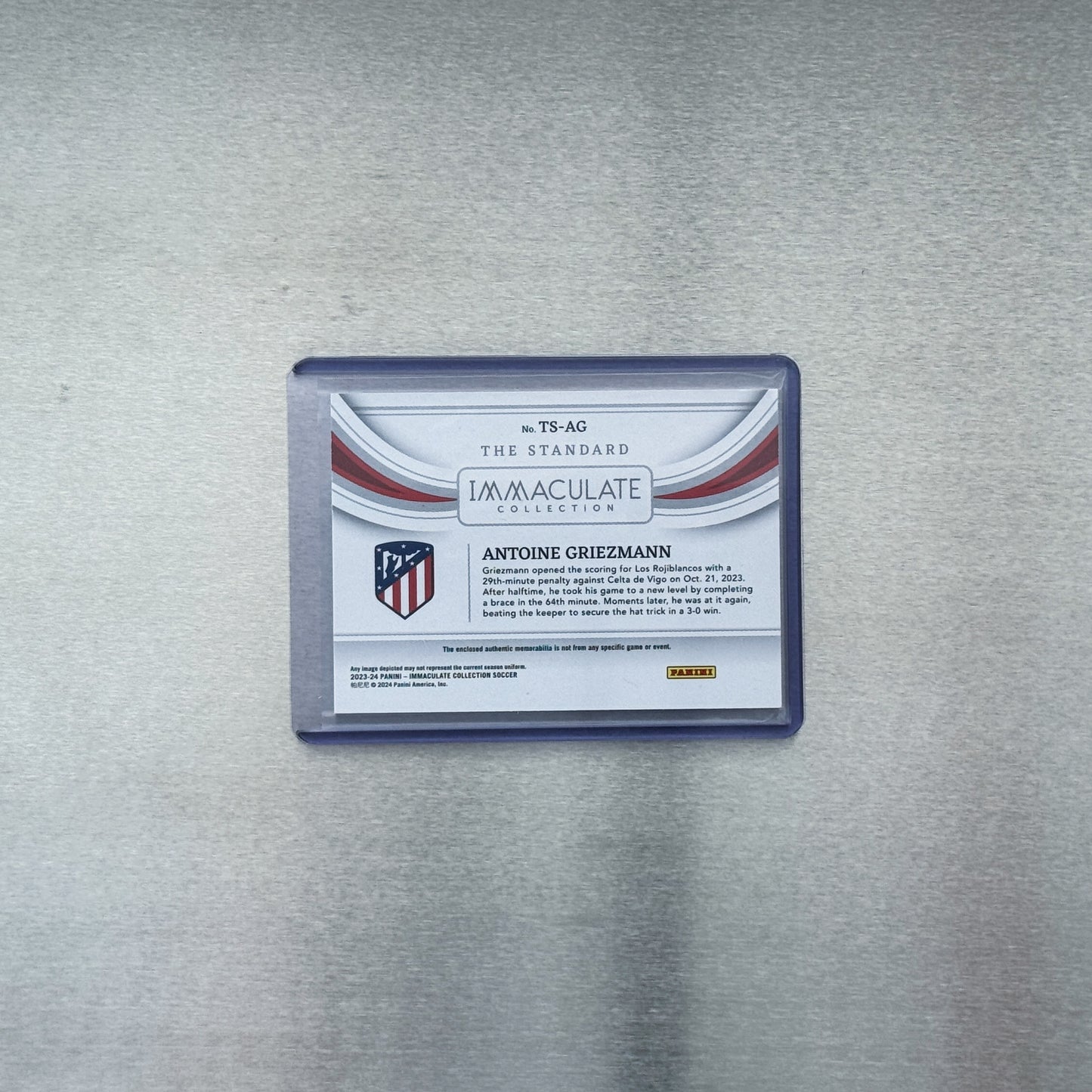 2023-2024 panini immaculate soccer - Atletico de Madrid