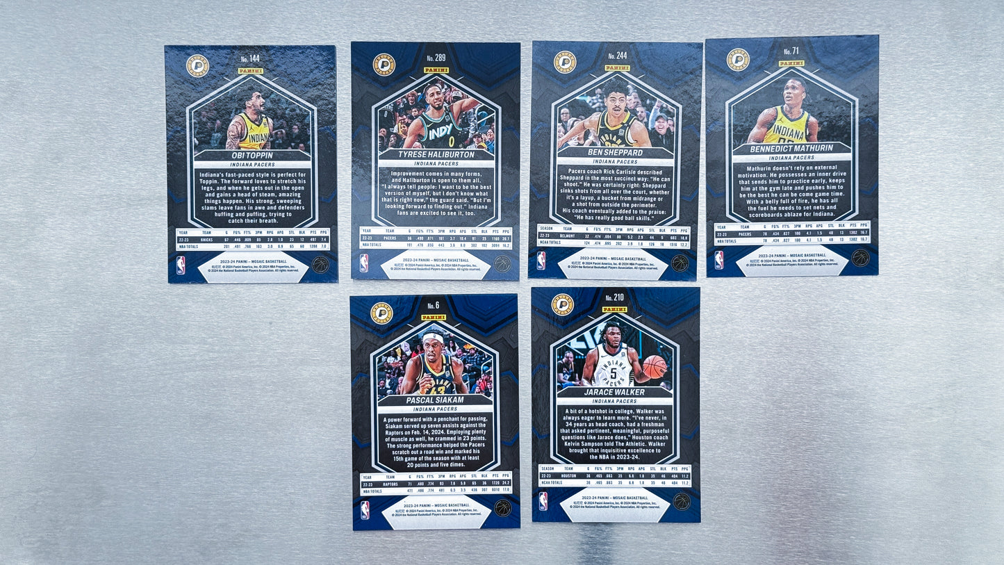 2023-24 Panini Mosaic Basketball - Indiana Pacers