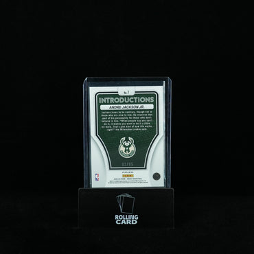 2023-24 Panini Mosaic Basketball - Milwaukee Bucks - Andre Jackson Jr. - Introductions blue prizm 82/85