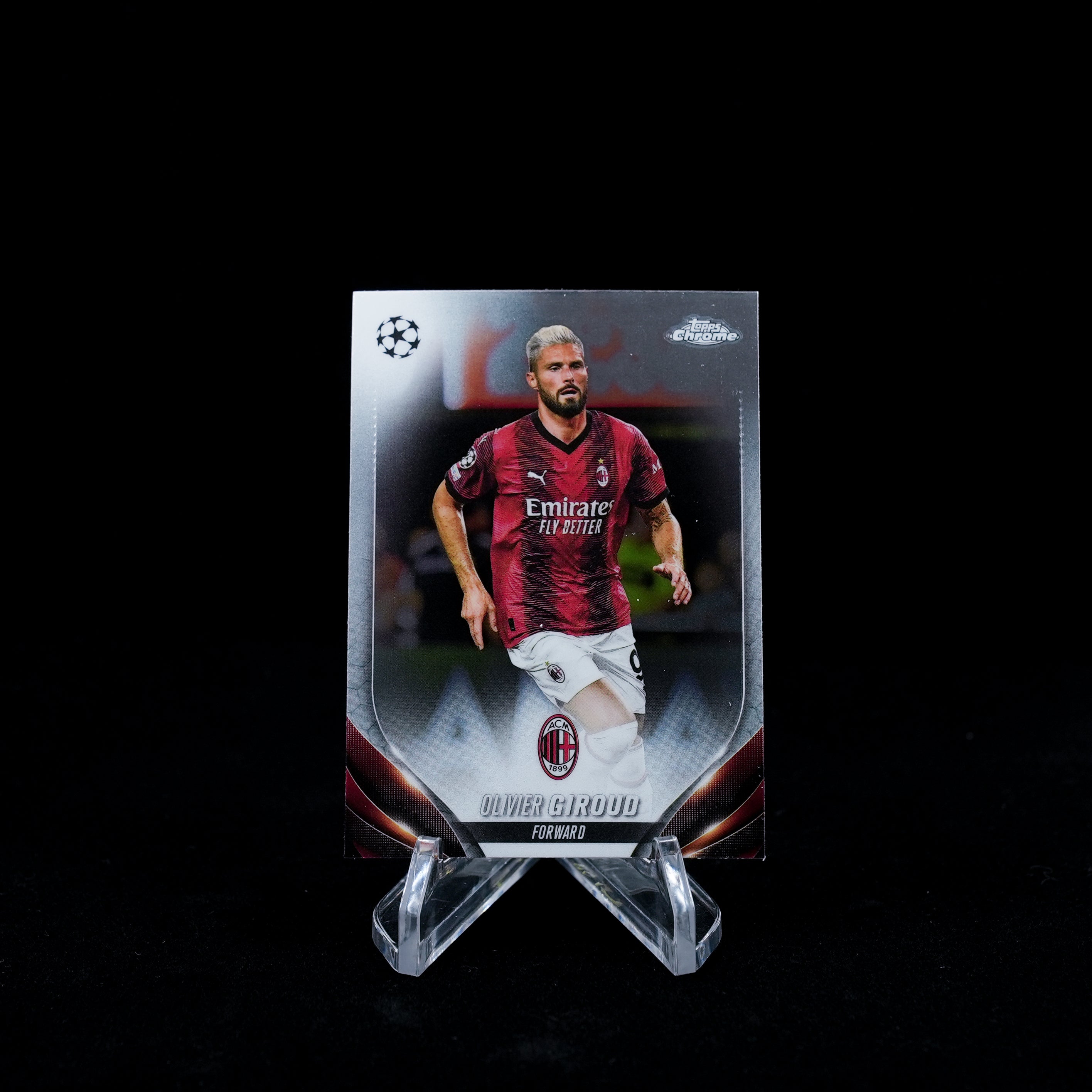 2023-24 Topps Chrome UEFA Club Competitions Soccer-AC Milan-Base Card