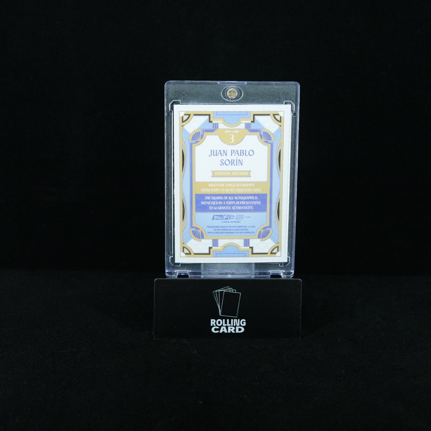 2024-25 Topps Argentina Team Set - Juan Pablo Sorín - Tango Autographs - 132/250