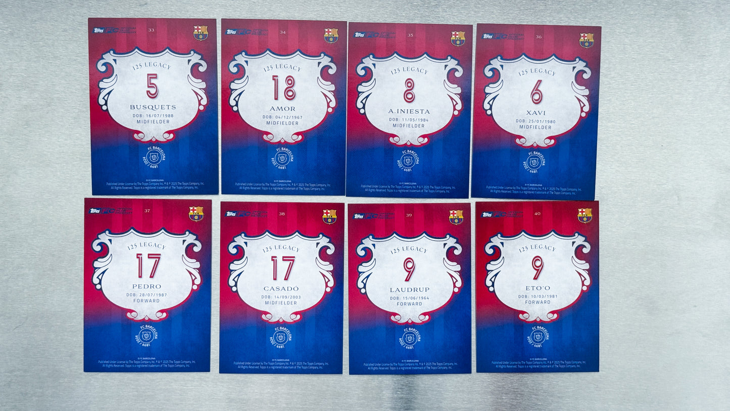2024-25 Topps FC Barcelona 125th Anniversary