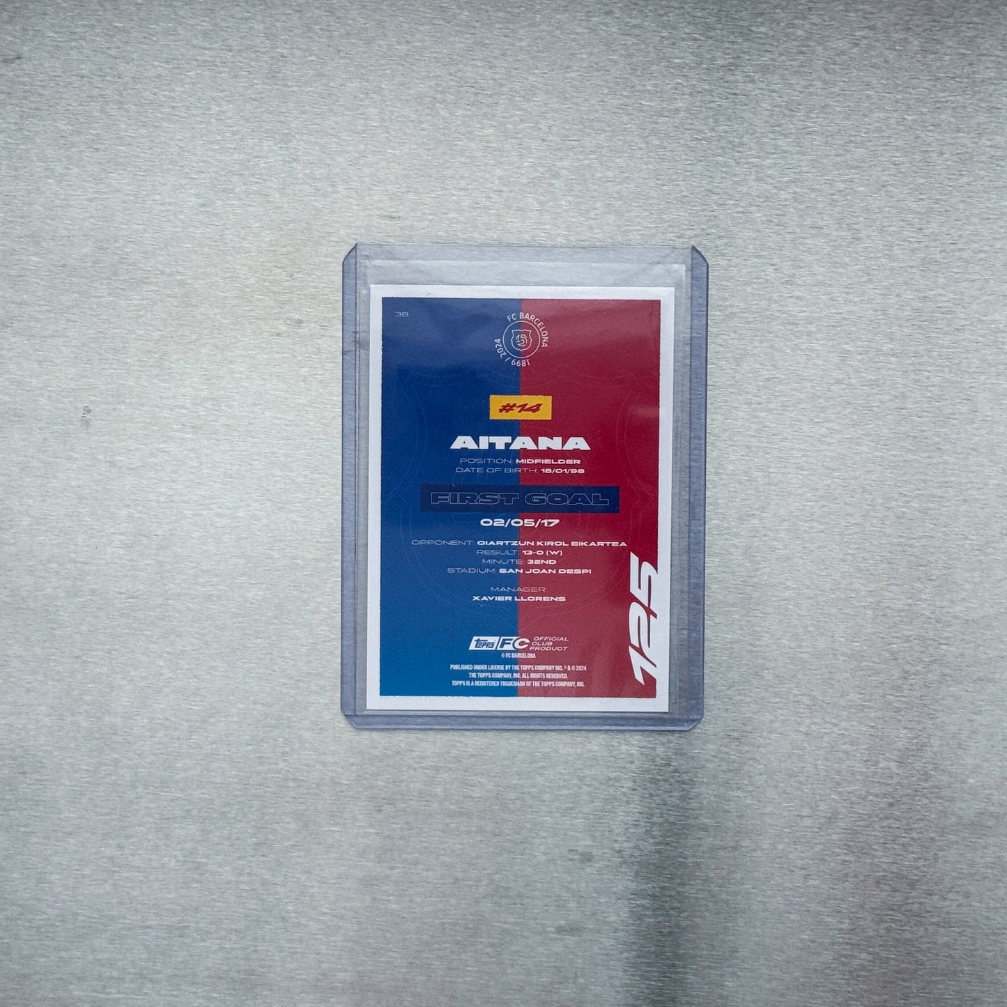 Topps FC Barcelona Team Set - Aitana Bonmatí 125 - 150/250