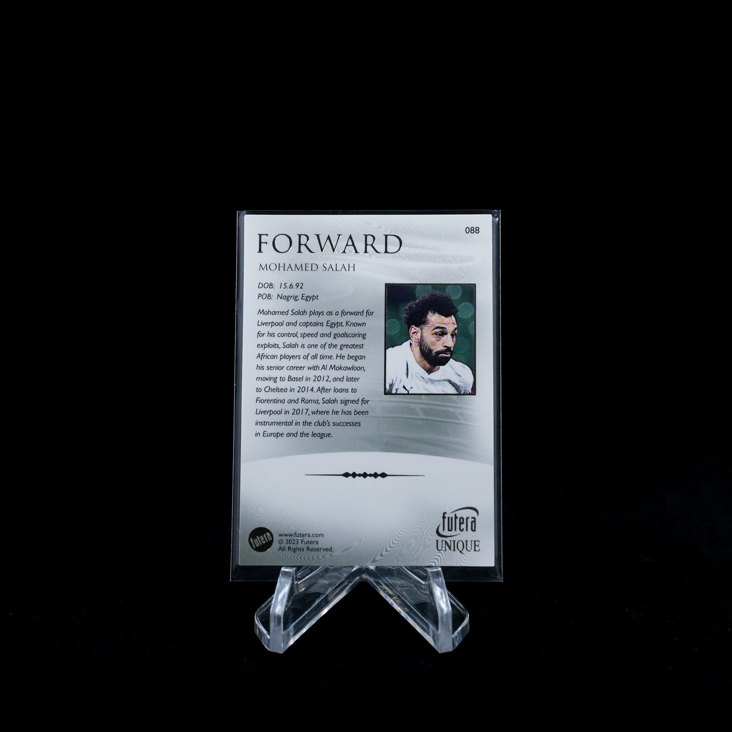 2024 Futera Unique Nostalgia Soccer Hobby-Mohamed Salah