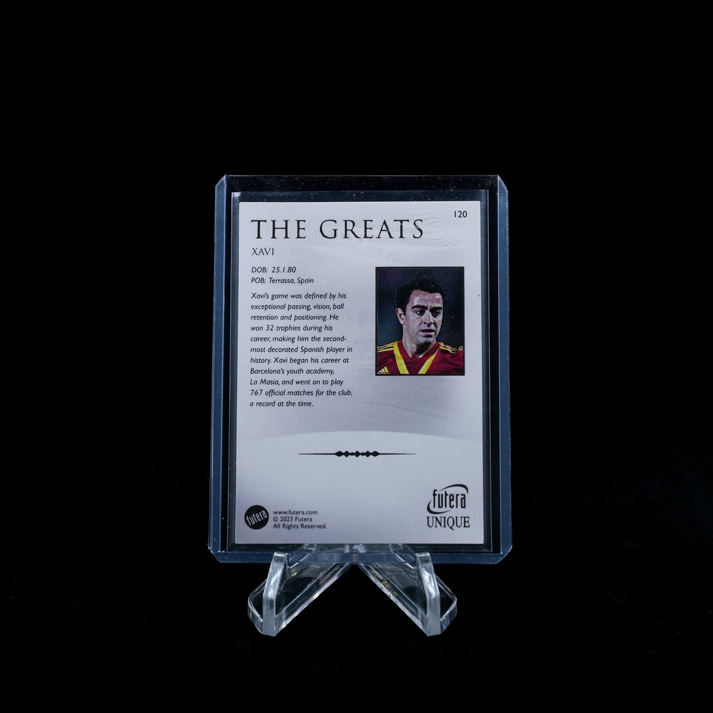 2024 Futera Unique Nostalgia Soccer Hobby-Xavi