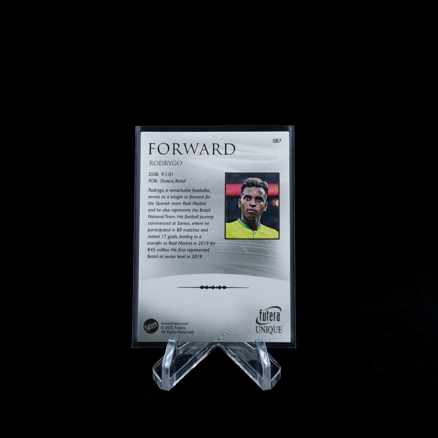 2024 Futera Unique Nostalgia Soccer Hobby-Rodrygo