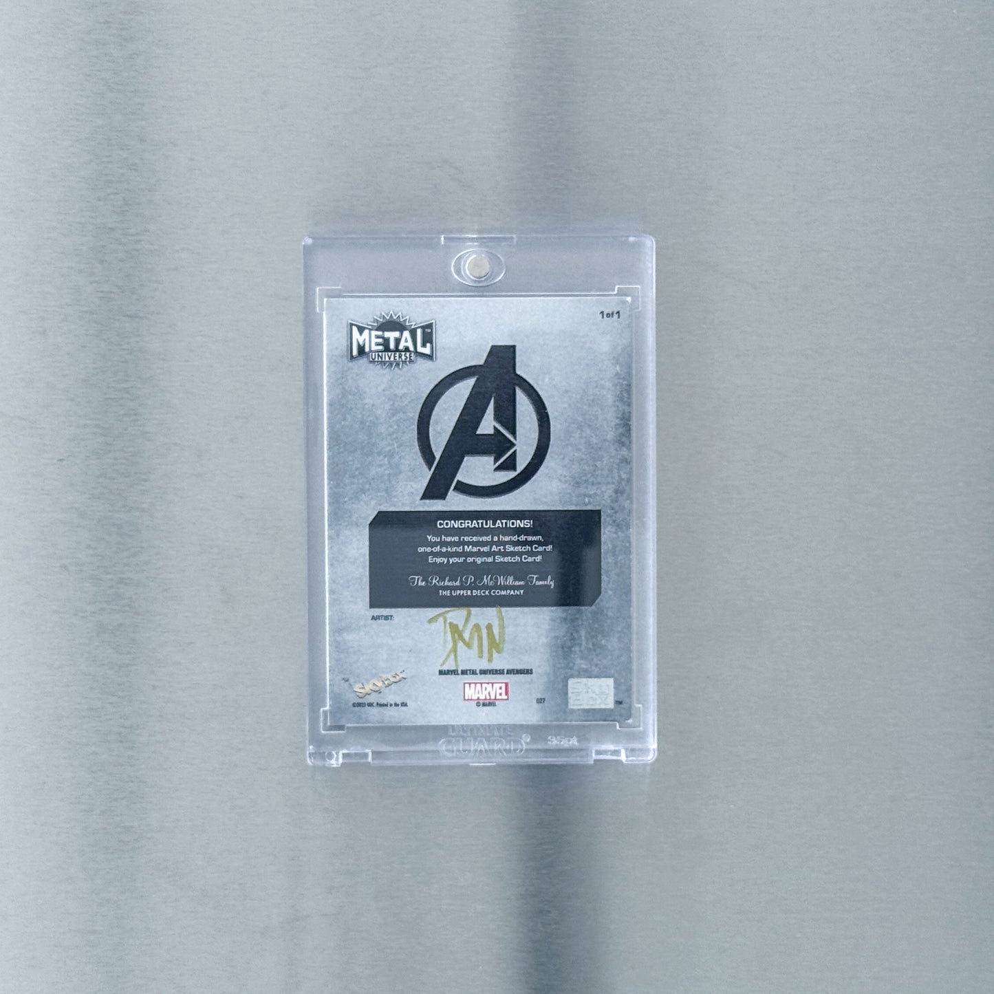 2024 SkyBox Metal Universe Avengers - Comic - Black Panther - 1 of 1 Sketch Card with artist auto