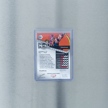 2024 SkyBox Metal Universe Avengers - Comic - Hawkeye purple 1/199