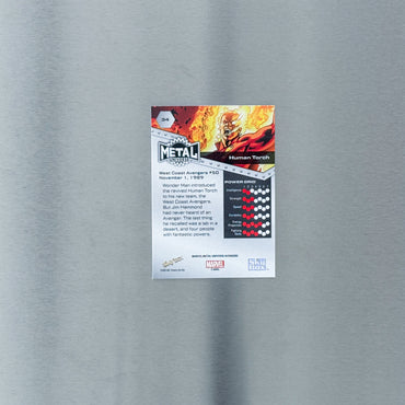 2024 SkyBox Metal Universe Avengers - Comic - Human Torch