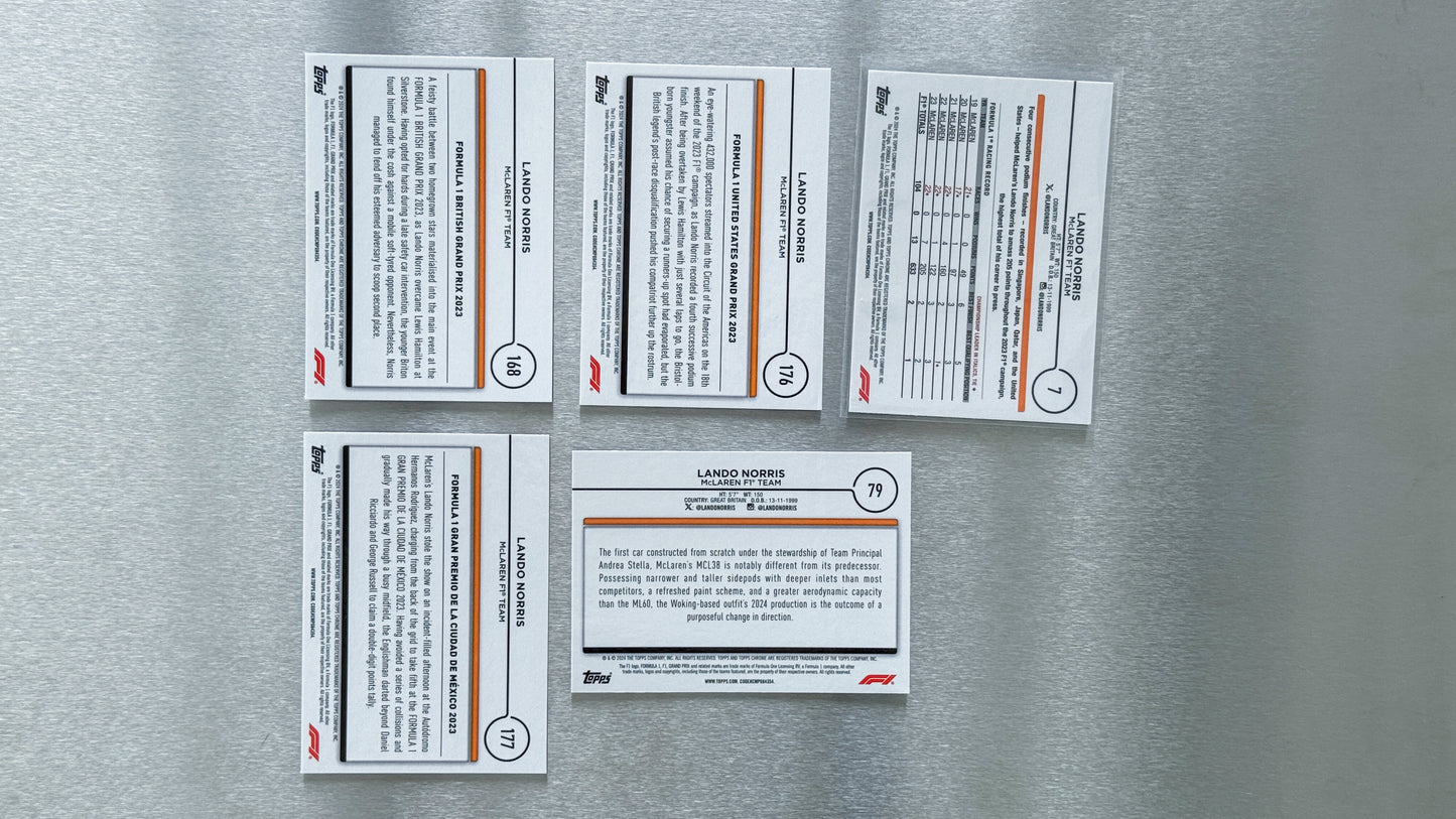 2024 Topps Chrome Formula 1 - McLaren