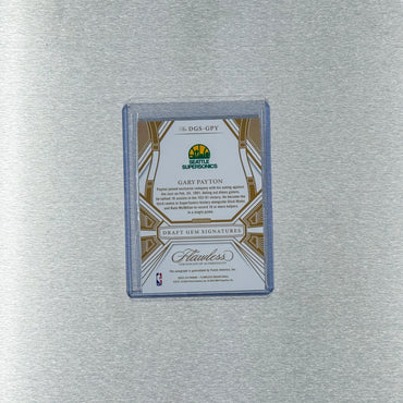 2023-24 Panini Flawless Basketball - Seattle Supersonics - Gary Payton 21/25 - Draft Gem Signatures