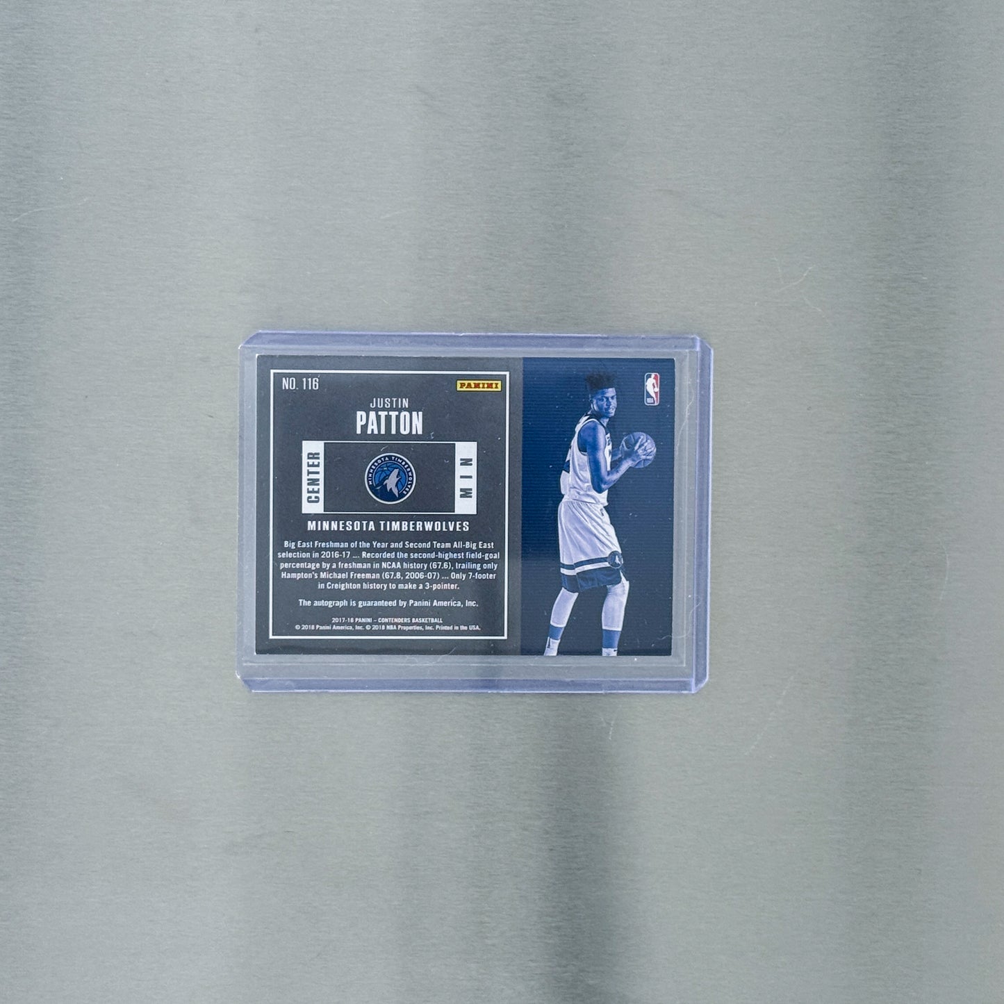 2017-18 Panini ContendersBasketball - Timberwolves - Justin Patton The Finals Tickets 25/25