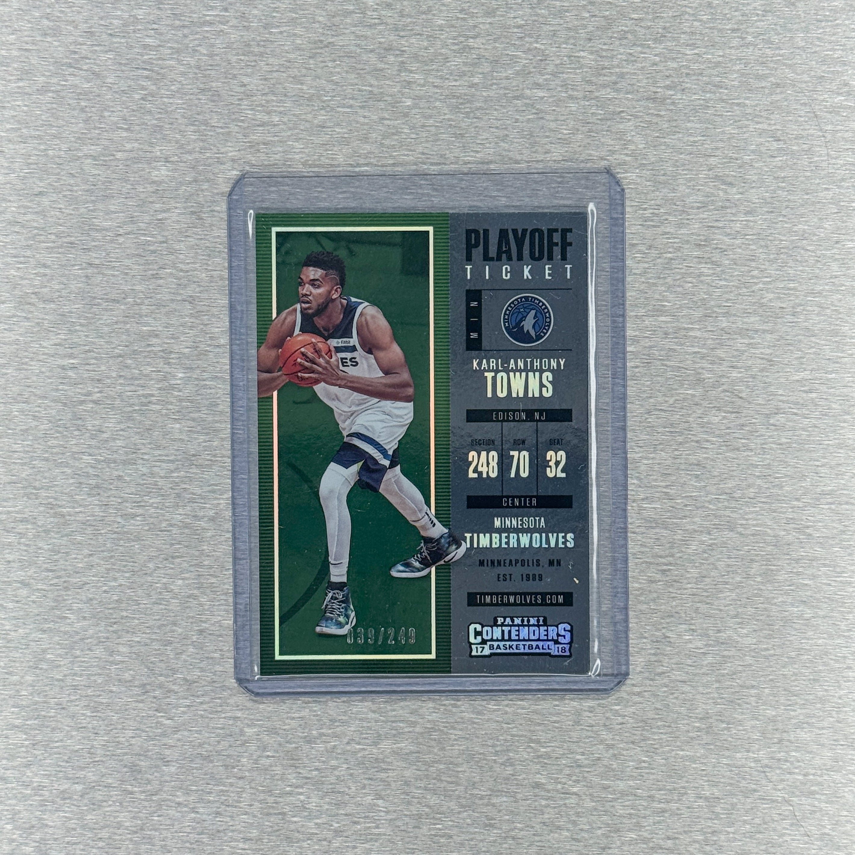 2017-18 Panini Contenders Basketball - Minnesota Timberwolves