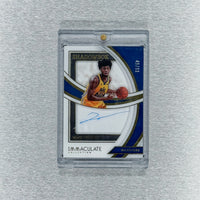 2021-22 Panini Immaculate Basketball - Golden State Warriors - James Wiseman 45/99  - Shadowbox Signatures