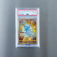 2021 Pokémon Mew Gold Secret Rare Holo PSA 10 Celebrations Card #025