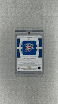 2022-23 Panini National Treasures Basketball - Oklahoma City Thunder - Chet Holmgren 20/99 - Rookie Materials Autographs Dual