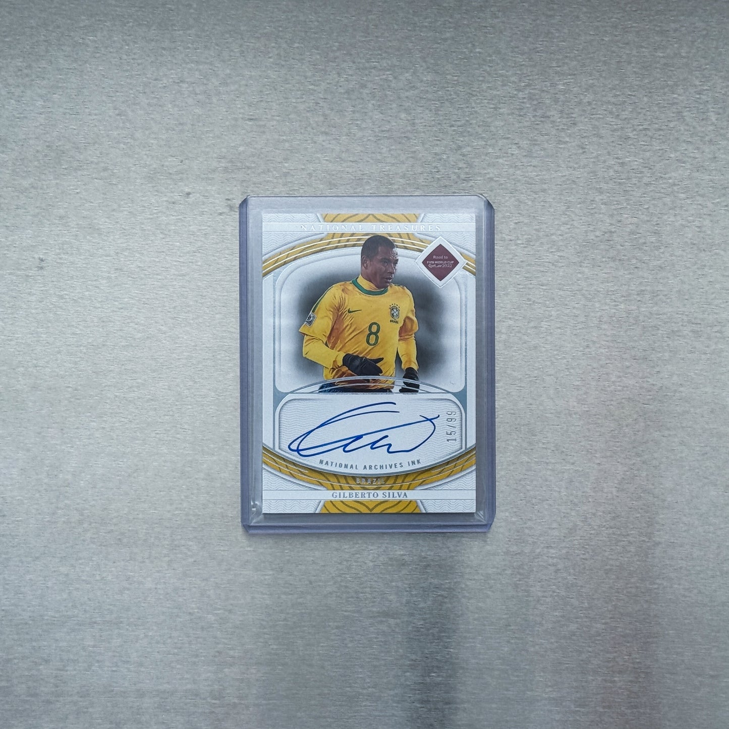 2022 National Treasures - Brazil - Gilberto Silva 15/99 auto