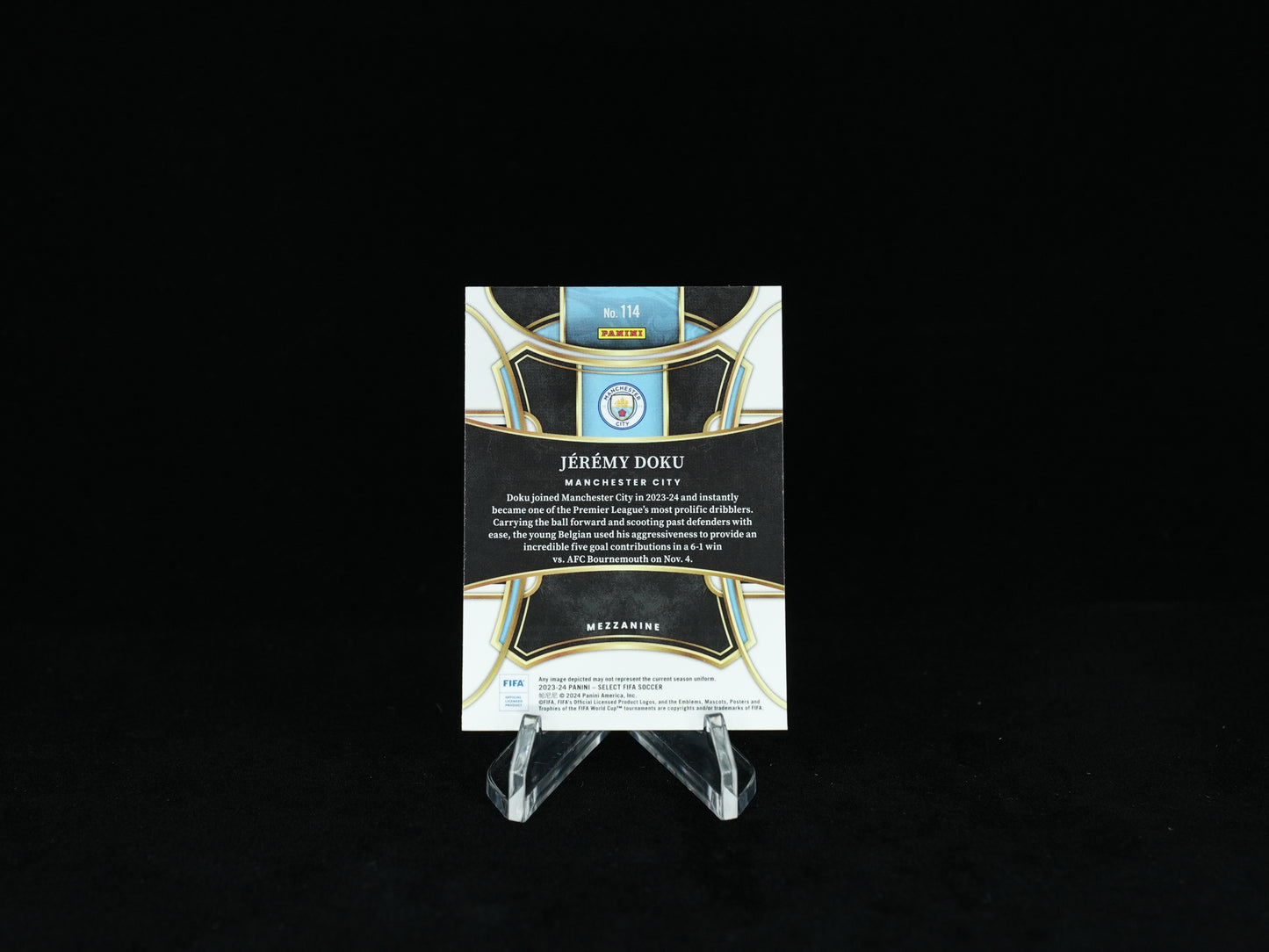 2023-2024 PANINI- SELECT FIFA - Manchester City - Base Card