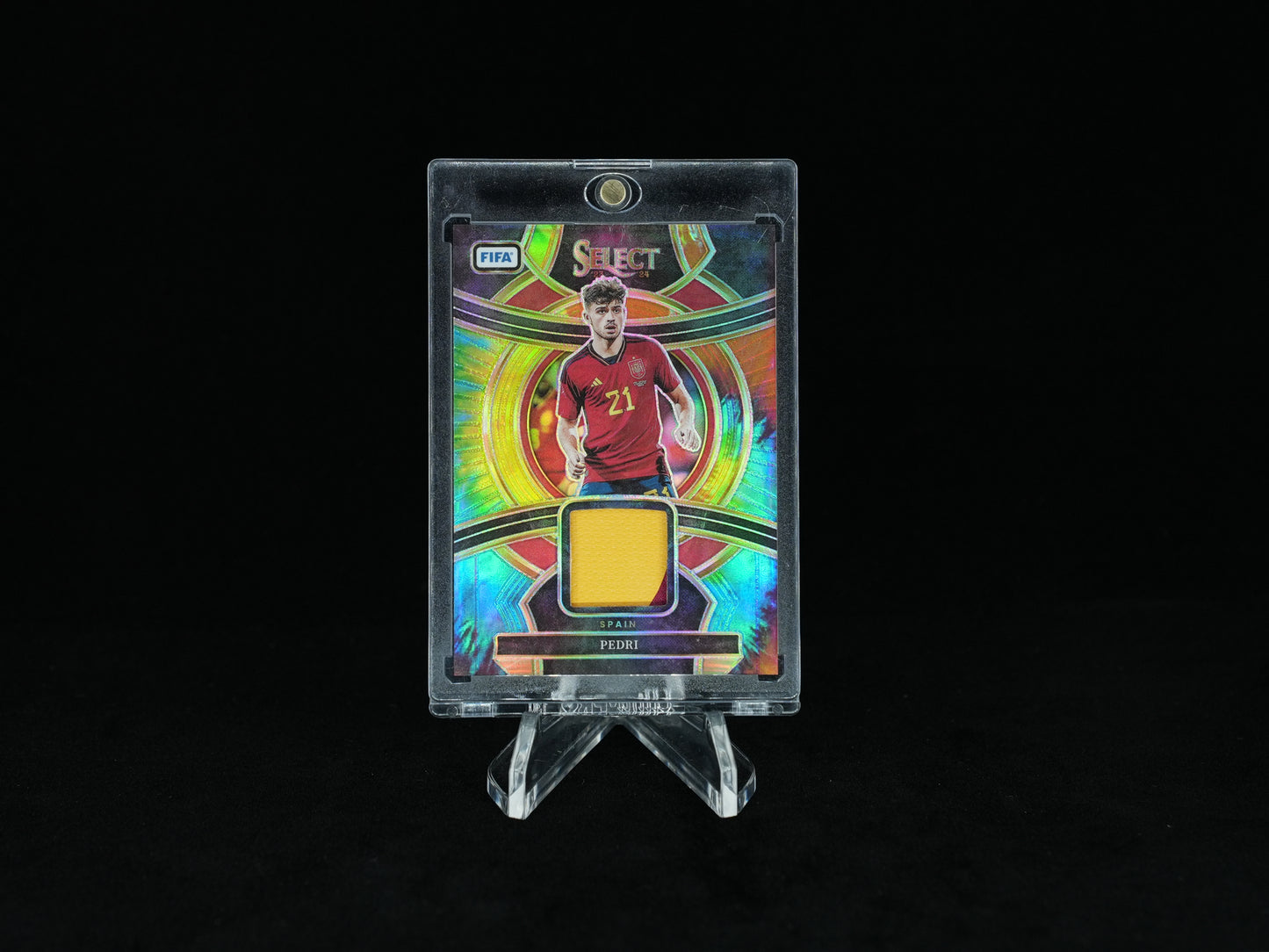 2023-2024 PANINI- SELECT FIFA - Spain - Pedri - Select Swatches Tie-Dye Jersey number 21/25