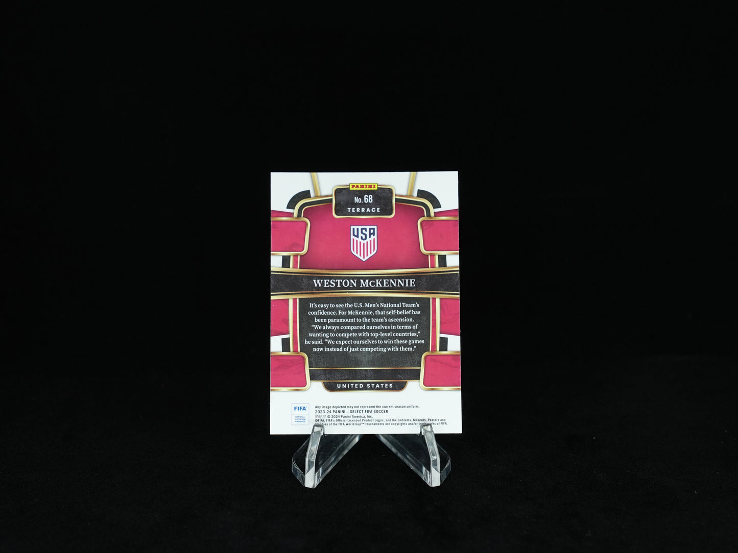 2023-2024 PANINI- SELECT FIFA - United States - Base Card