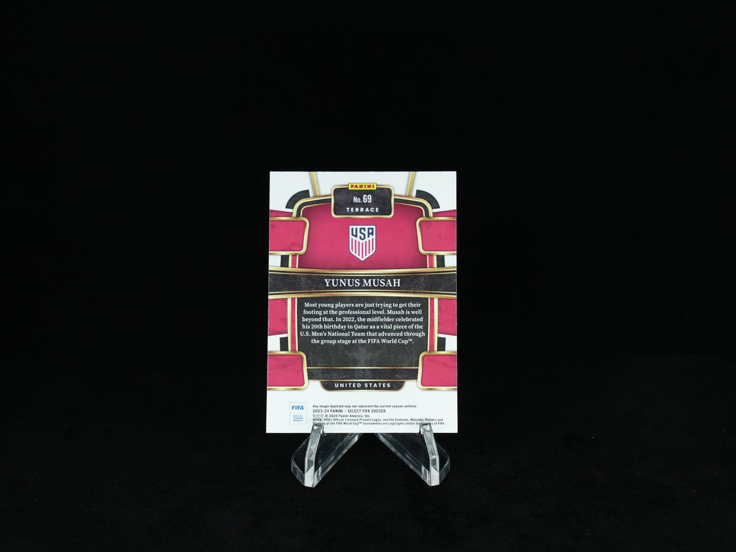 2023-2024 PANINI- SELECT FIFA - United States - Base Card