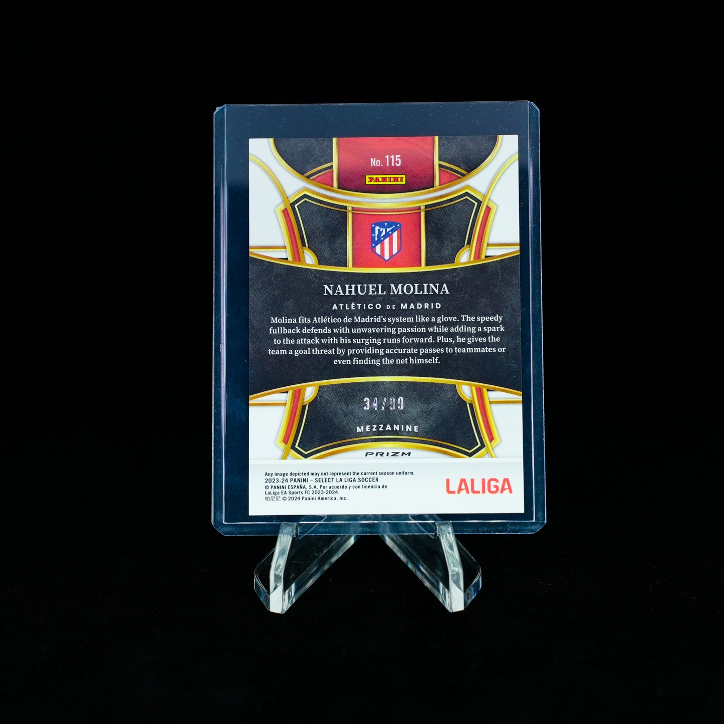 2023-2024 Panini-Select la liga-Nahuel Molina-Winter Camo Prizm 34/99