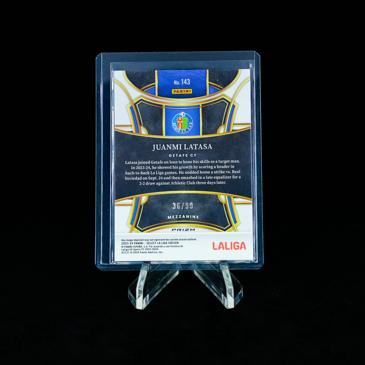 2023-2024 Panini-Select la liga-Juanmi Latasa-Winter Camo Prizm 36/99