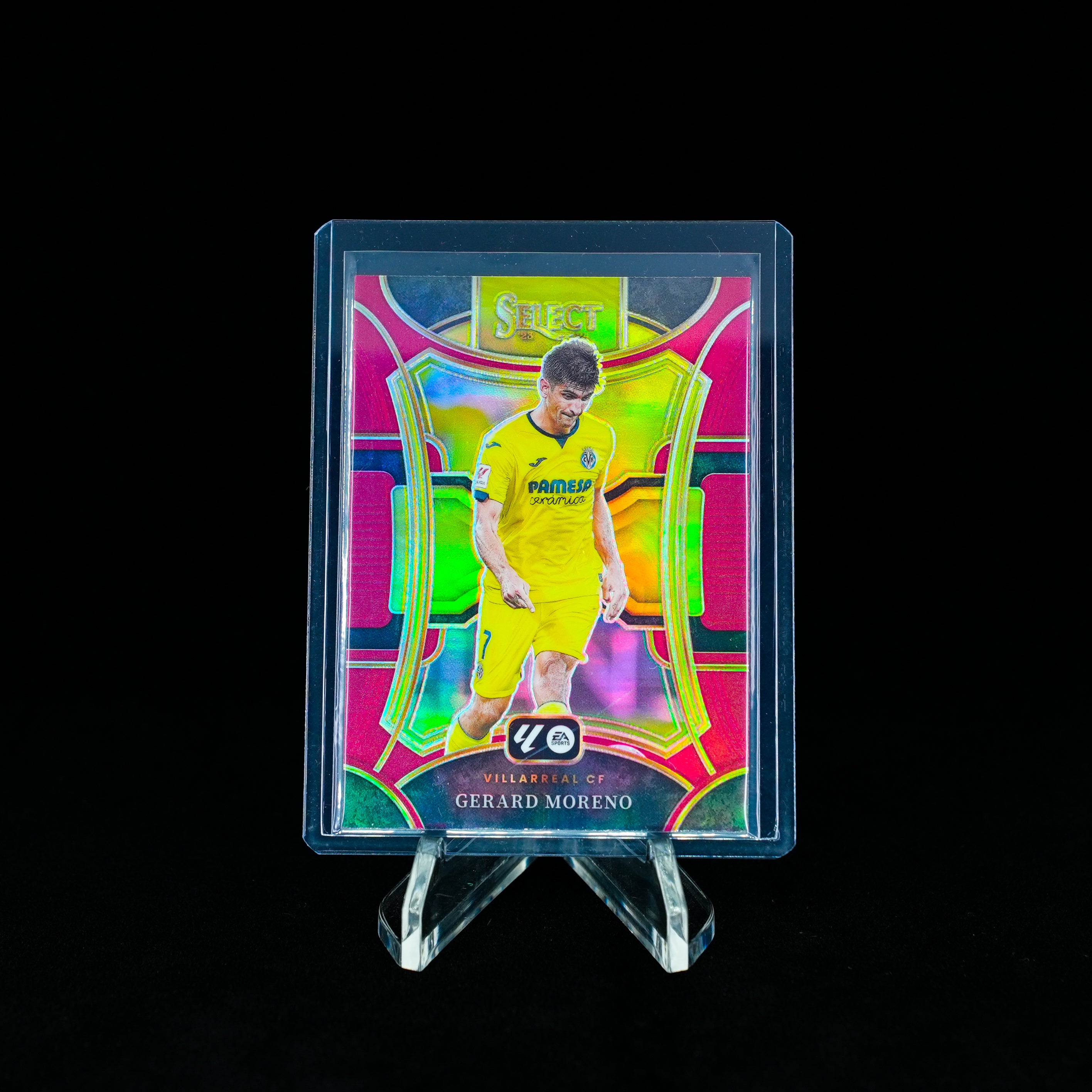 2023-2024 Panini-Select la liga-Gerard Moreno-Purple Prizm