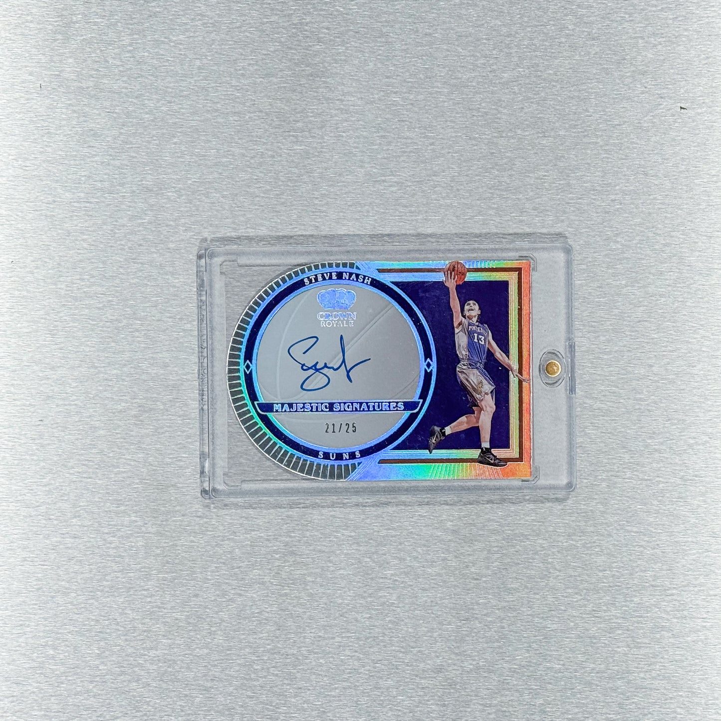 2023-24 Panini Crown Royale Basketball - Phoenix Suns - Steve Nash 21/25 - Majestic Signatures