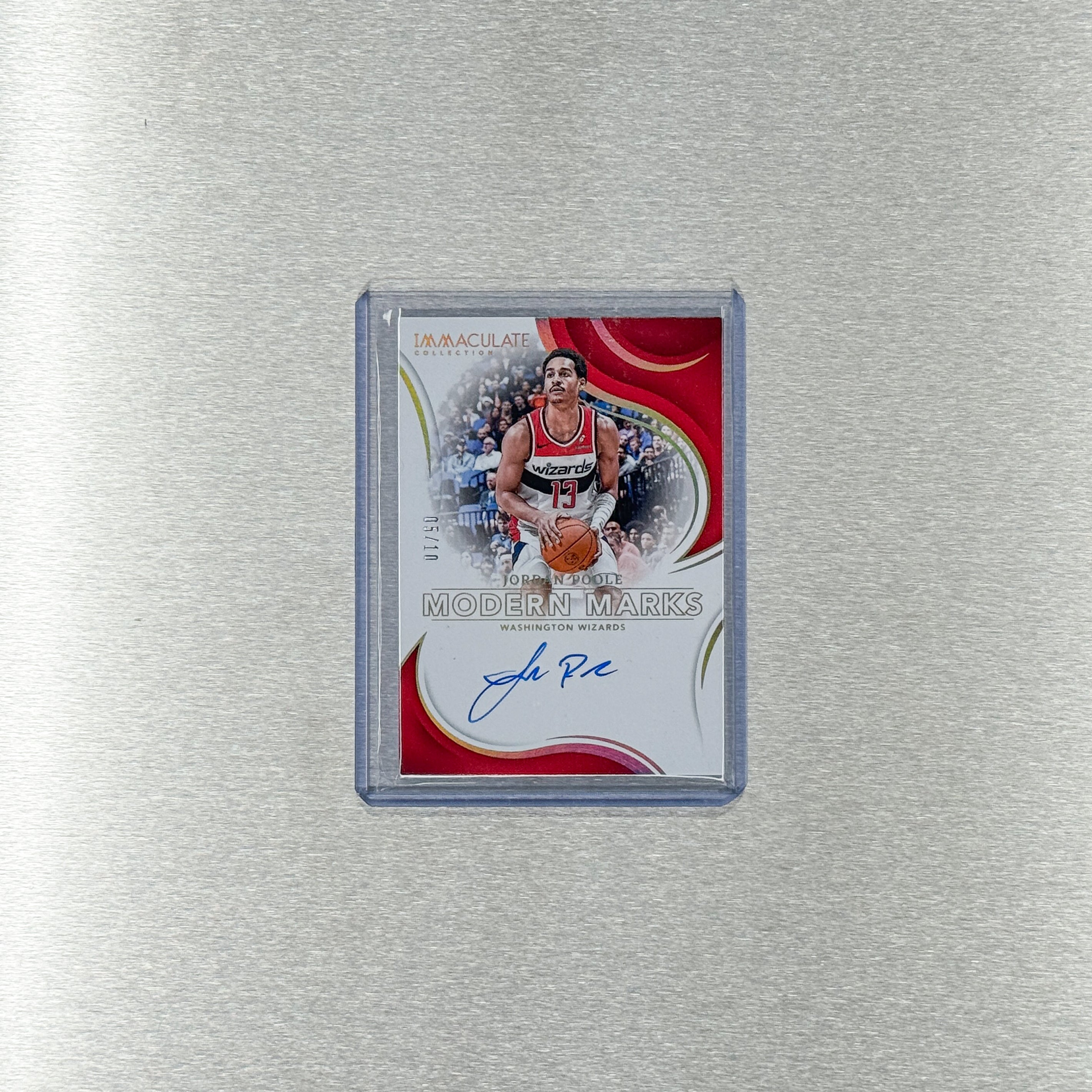 2023-24 Panini Immaculate Basketball  – Washington Wizards - Jordan Poole 5/10 - Modern Marks