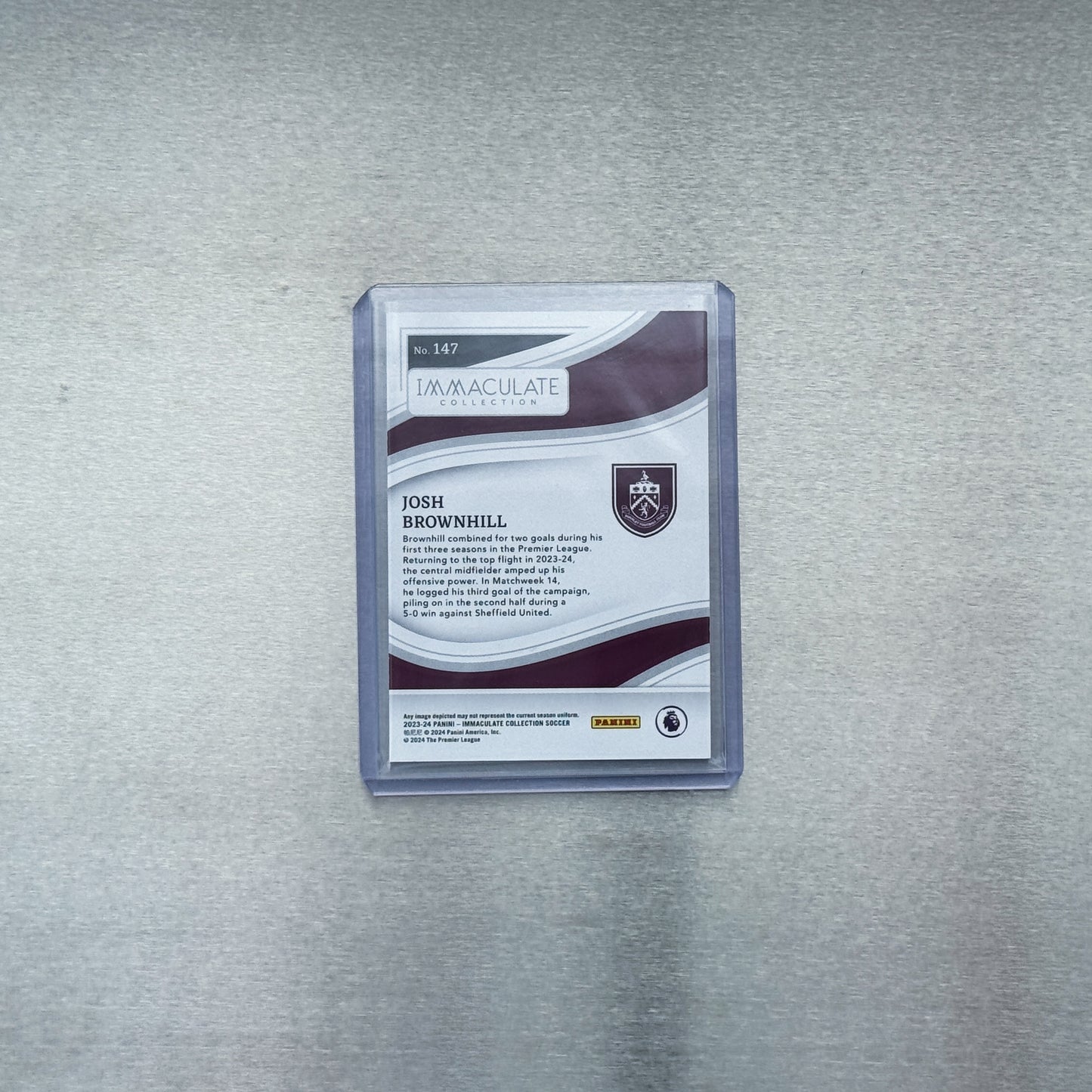 2023-24 Panini Immaculate Soccer – Burnley