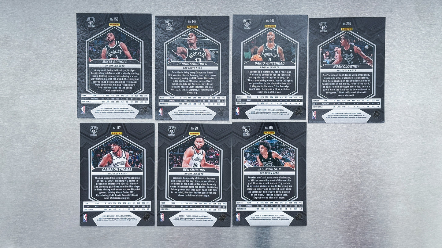 2023-24 Panini Mosaic Basketball - Brooklyn Nets