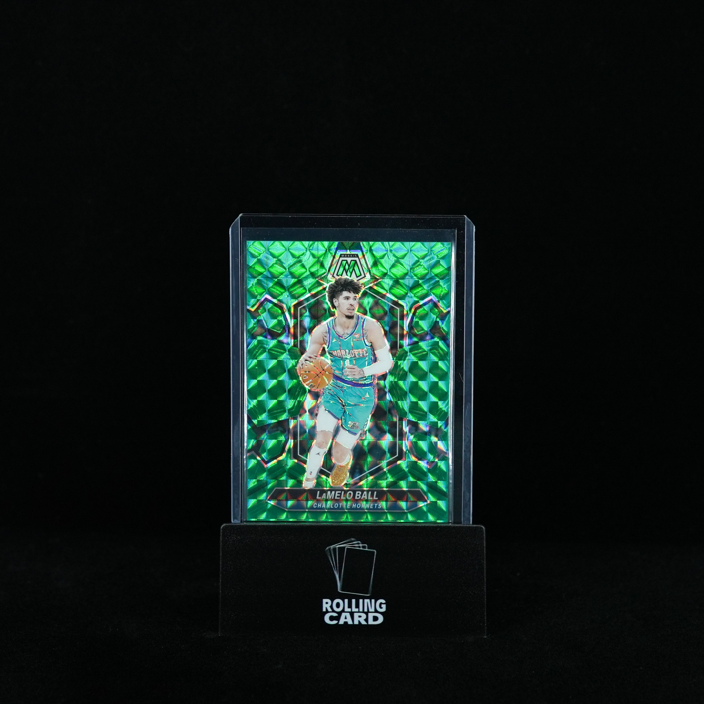 2023-24 Panini Mosaic Basketball - Charlotte Hornets - LaMelo Ball - Green Prizm 58/75