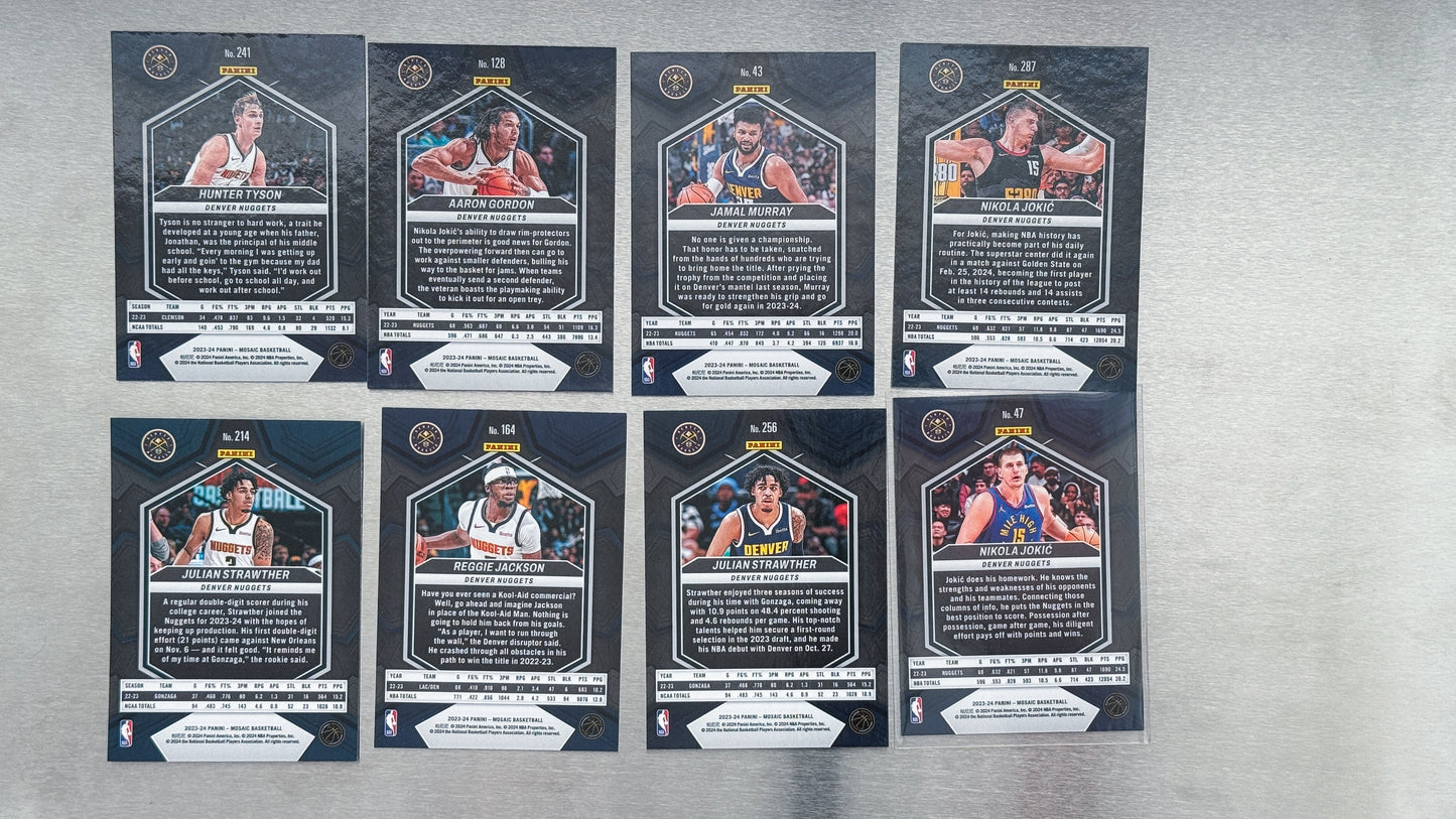 2023-24 Panini Mosaic Basketball - Denver Nuggets