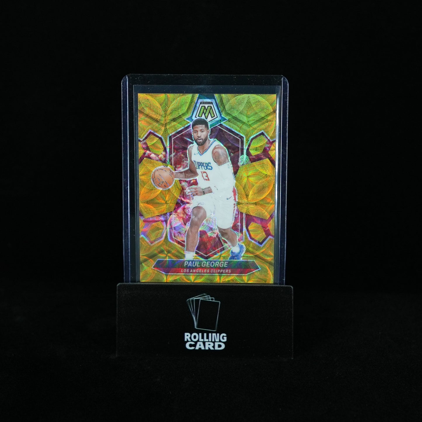 2023-24 Panini Mosaic Basketball - Los Angeles Clippers - Paul George international Gold prizm 2/10