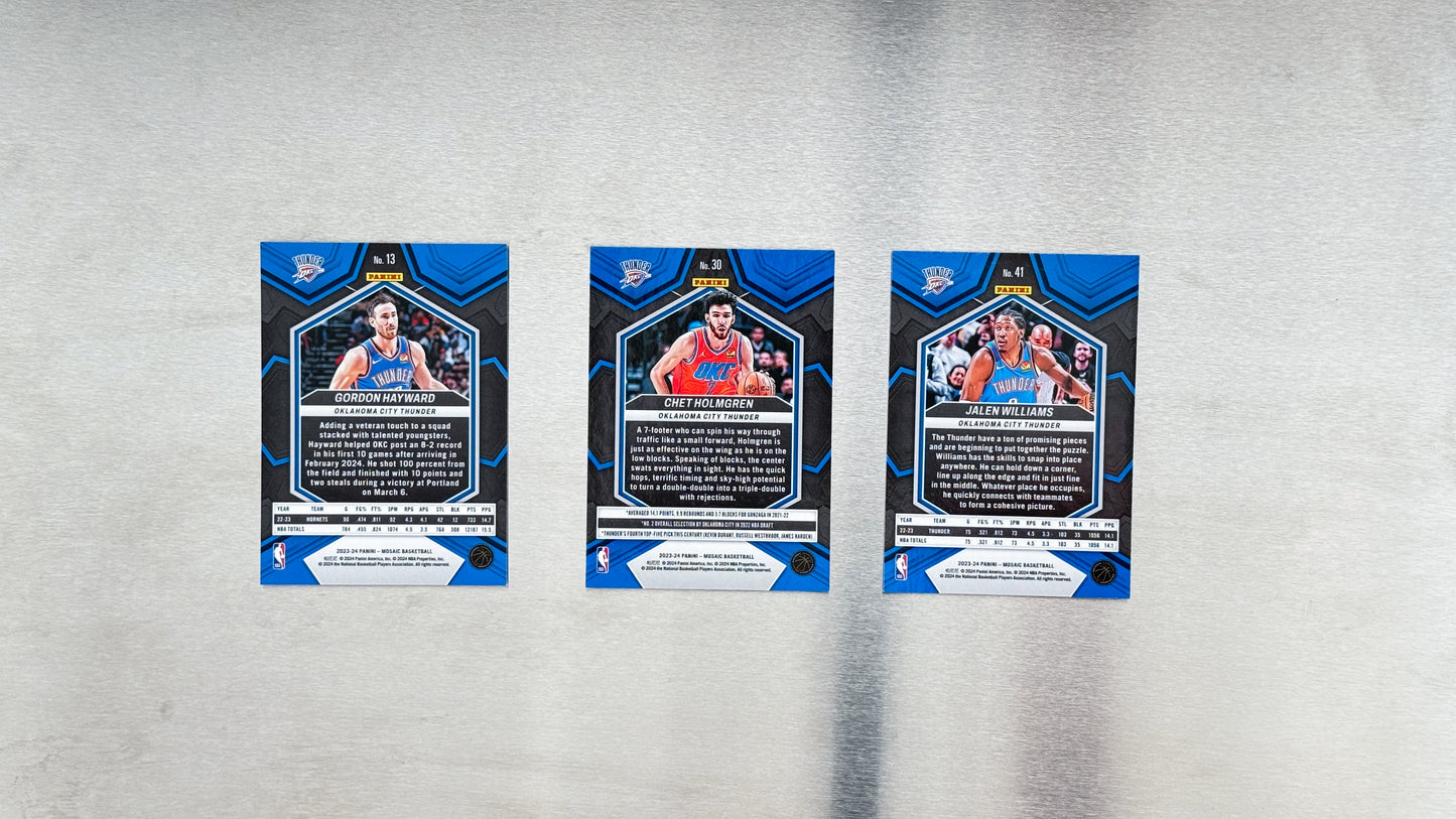 2023-24 Panini Mosaic Basketball - Oklahoma City Thunder