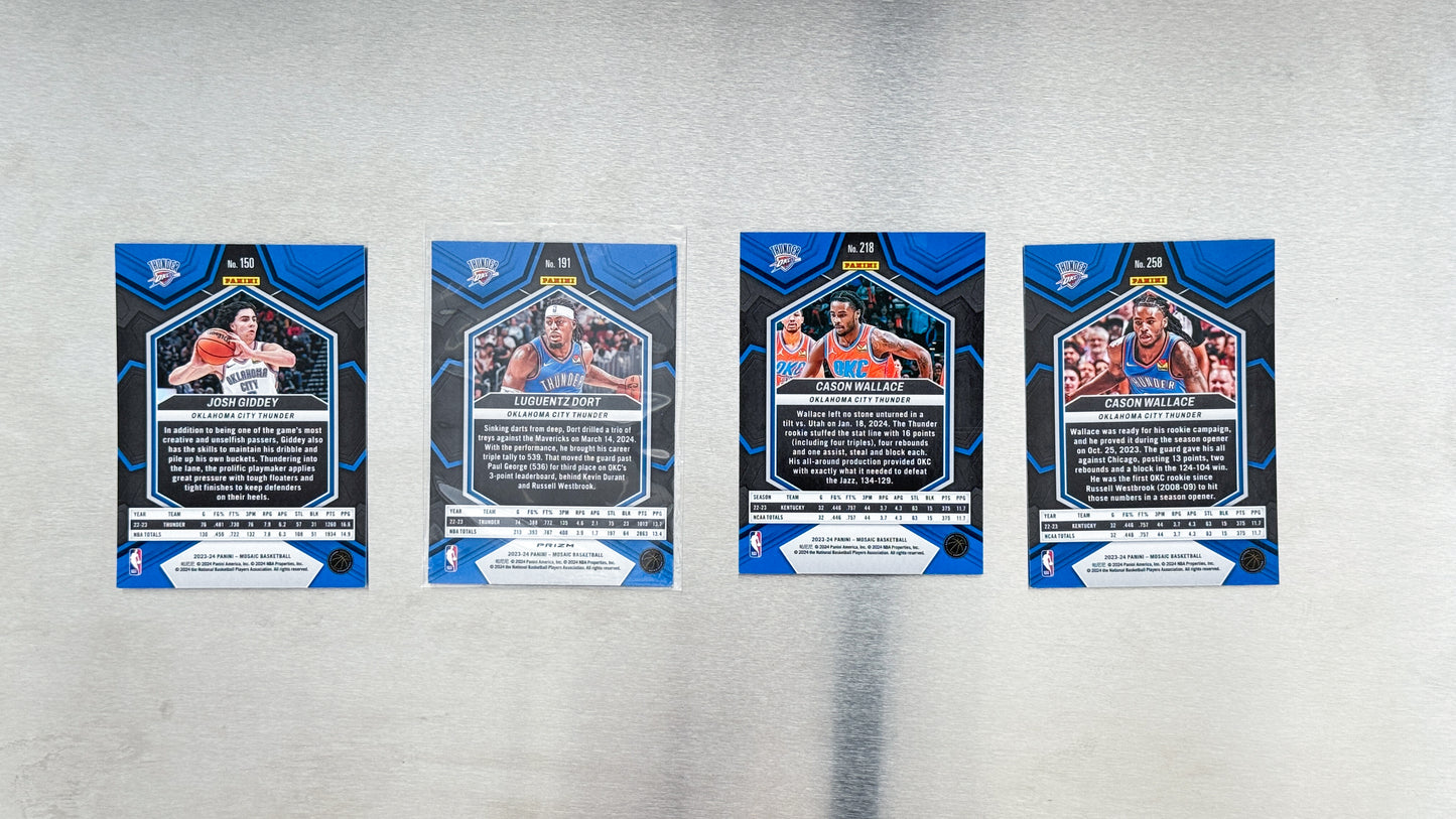 2023-24 Panini Mosaic Basketball - Oklahoma City Thunder