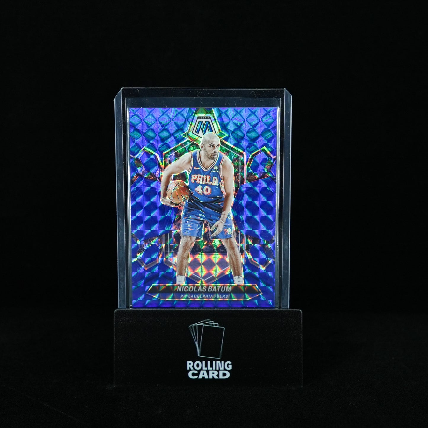 2023-24 Panini Mosaic Basketball - Philadelphia 76ers - Nicolas Batum Blue Prizm 93/199
