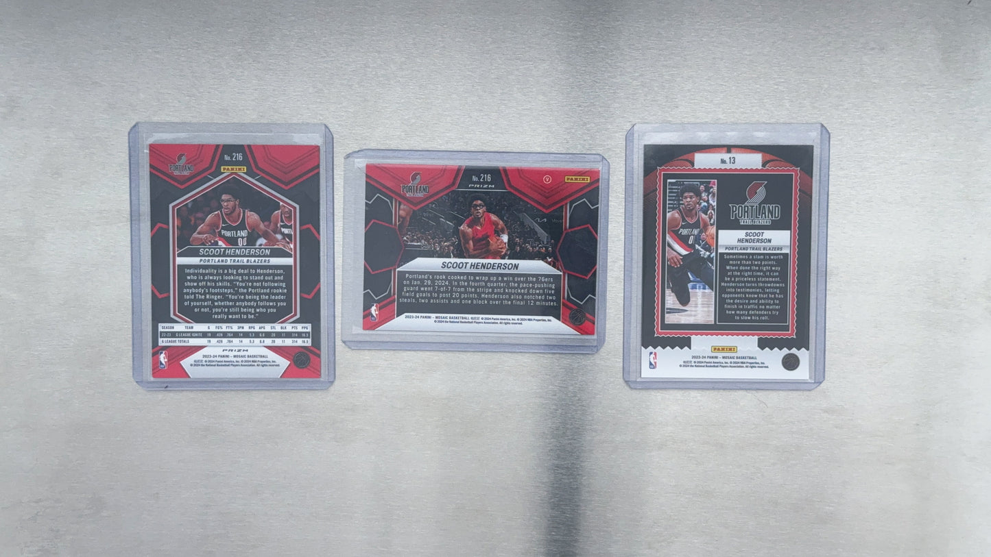 2023-24 Panini Mosaic Basketball - Portland Trail Blazers