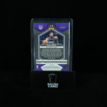 2023-24 Panini Mosaic Basketball - Sacramento Kings - Malik Monk fast break prizm purple 50/50