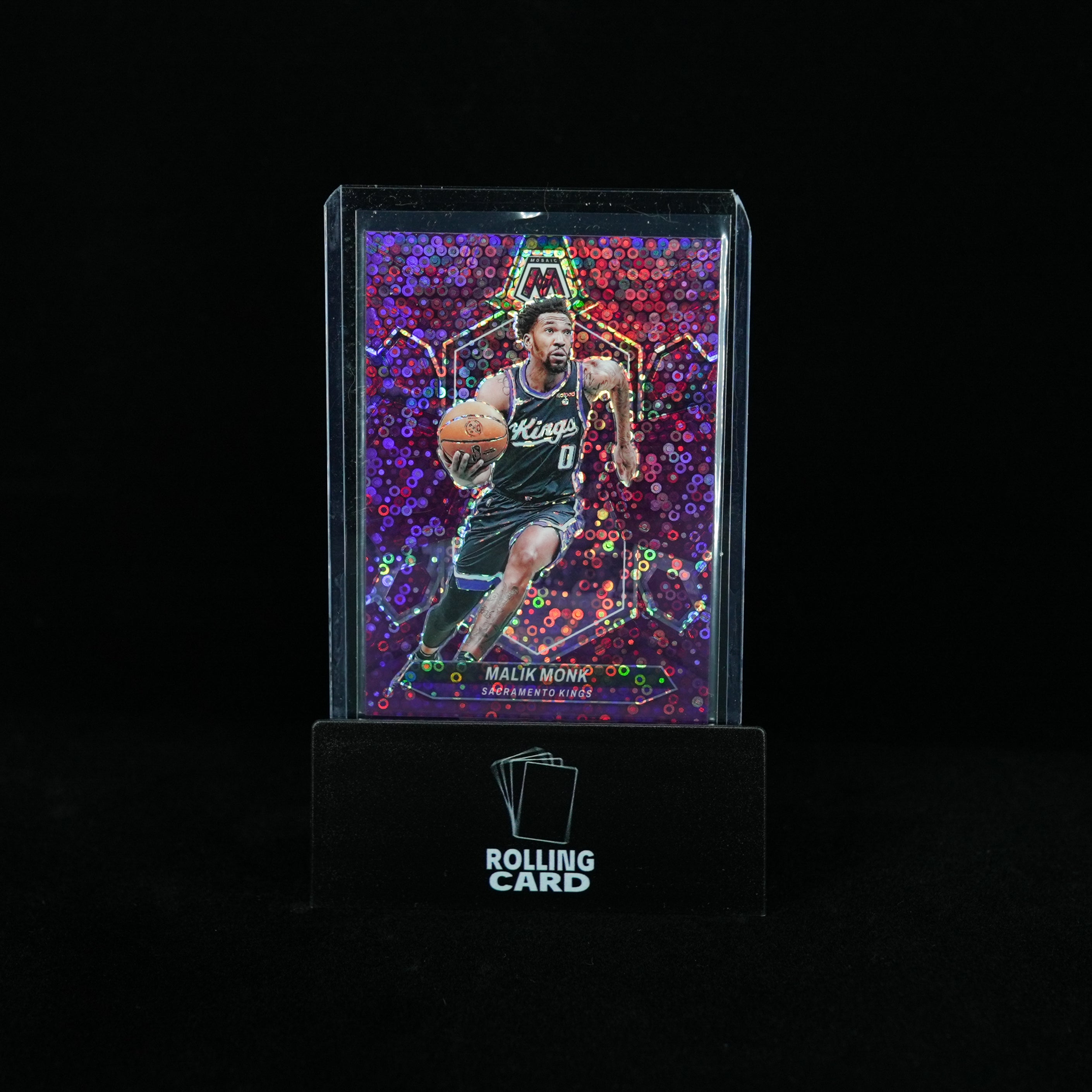 2023-24 Panini Mosaic Basketball - Sacramento Kings - Malik Monk fast break prizm purple 50/50