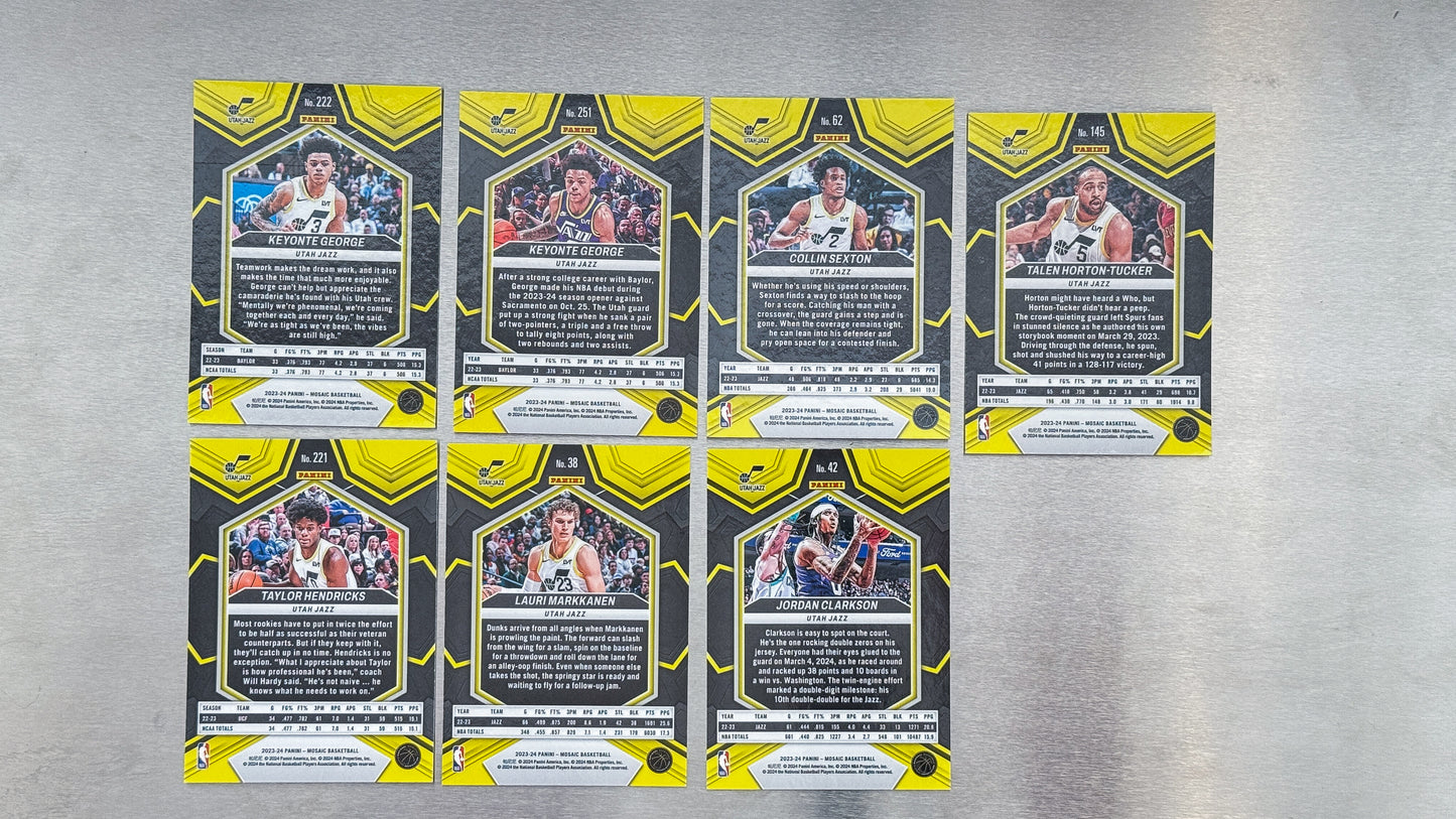 2023-24 Panini Mosaic Basketball - Utah Jazz