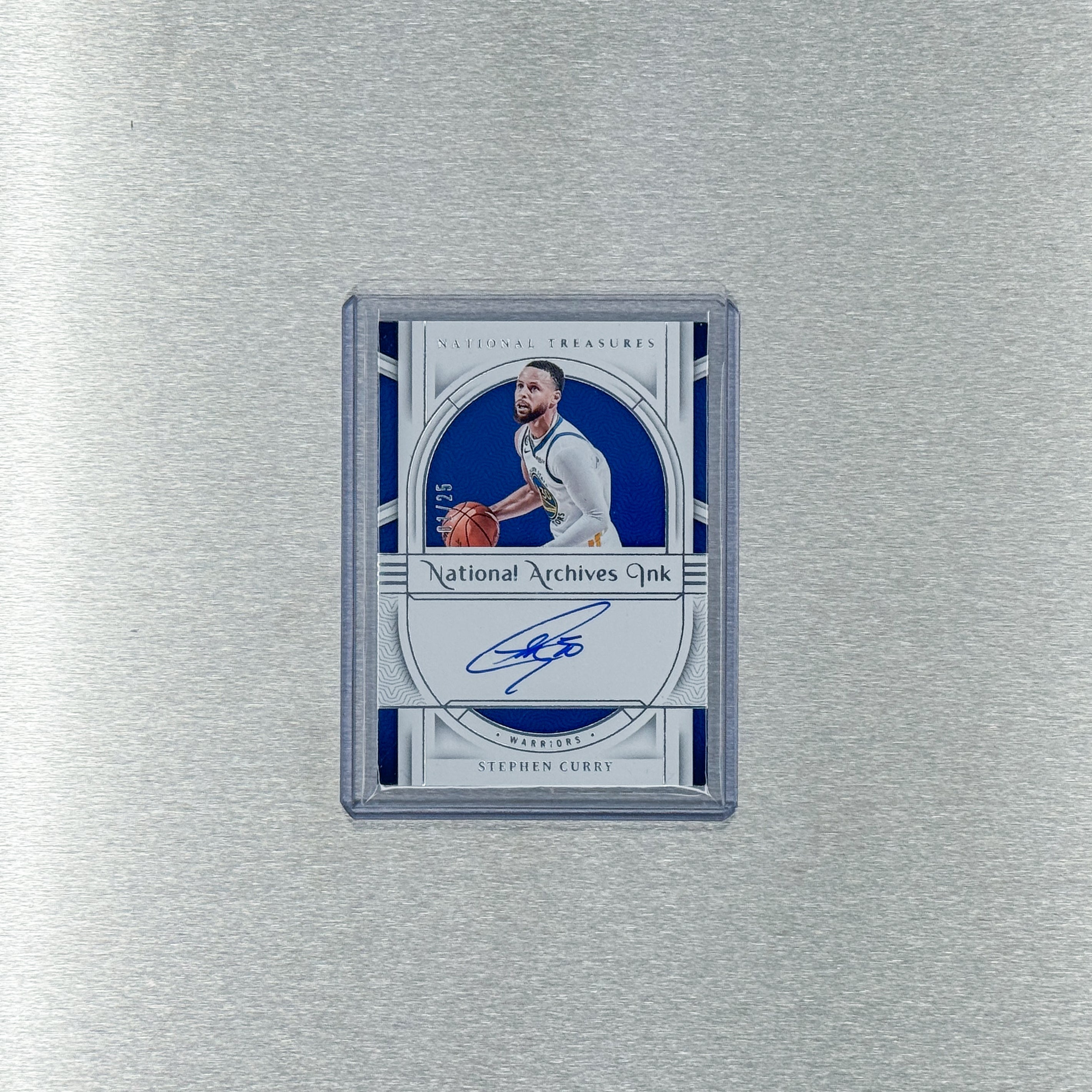 2023-24 Panini National Treasures Basketball - Golden State Warriors - Stephen Curry 1/25 - National Archives Ink