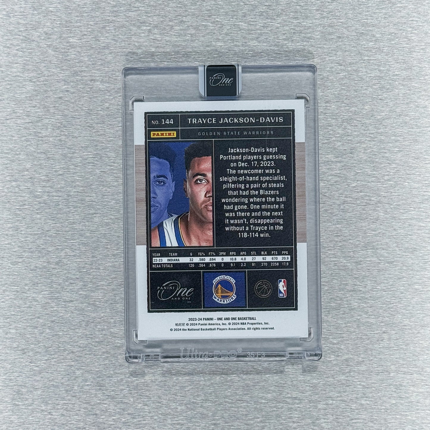 2023-24 Panini One and One - Golden State Warriors