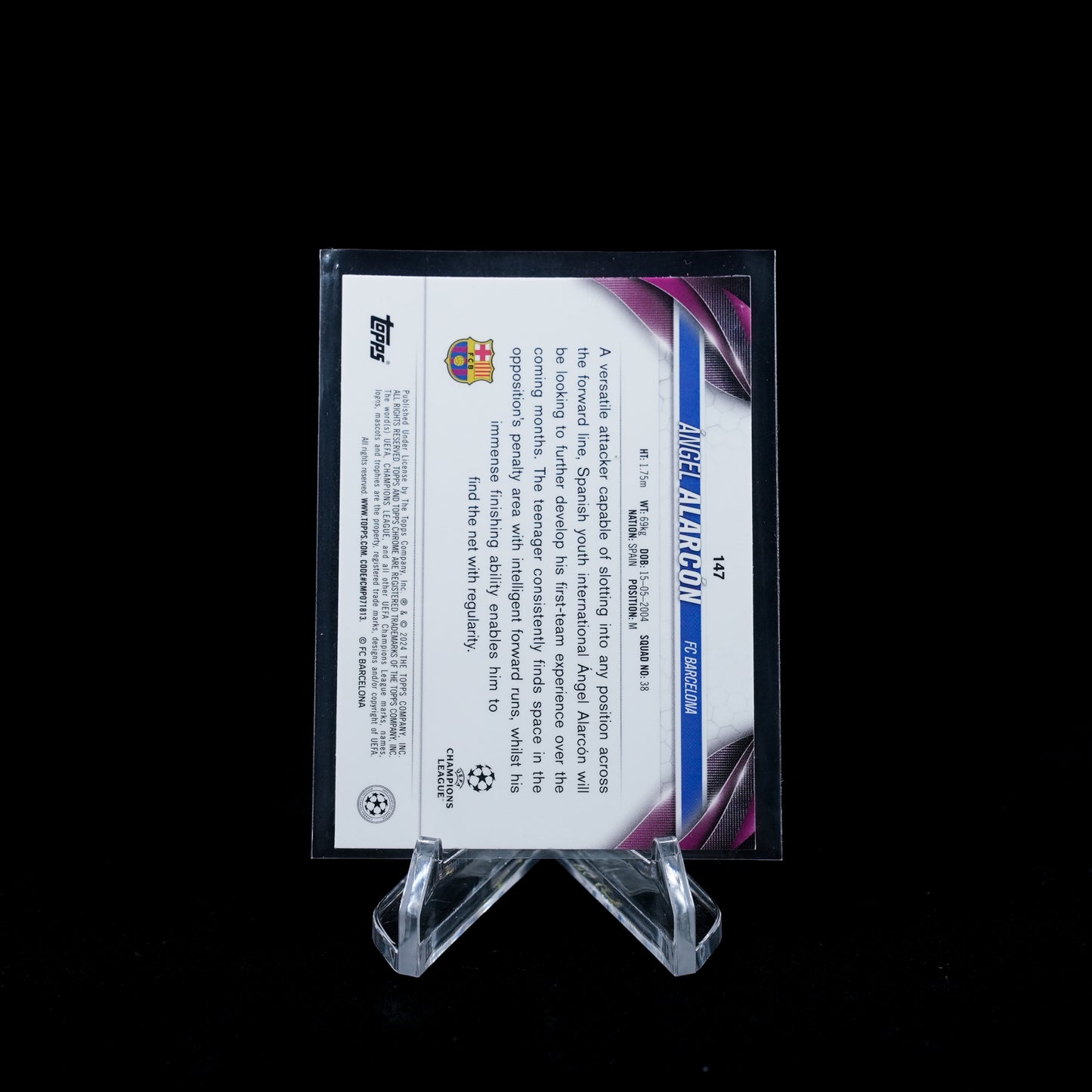 2023-24 Topps Chrome UEFA Club Competitions Soccer-FC Barcelona-Base Card