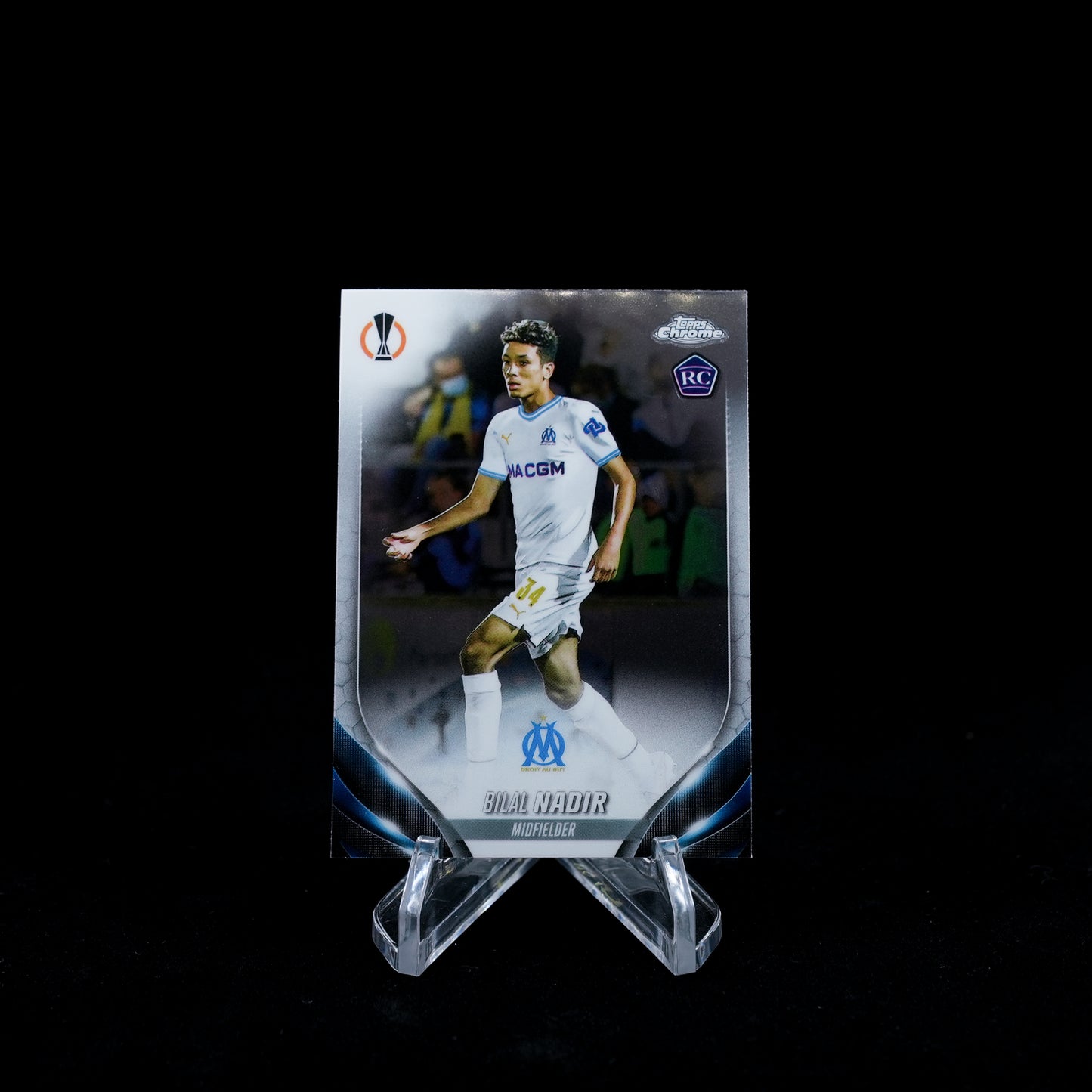 2023-24 Topps Chrome UEFA Club Competitions Soccer-OM Olympique de Marseille-Base Card
