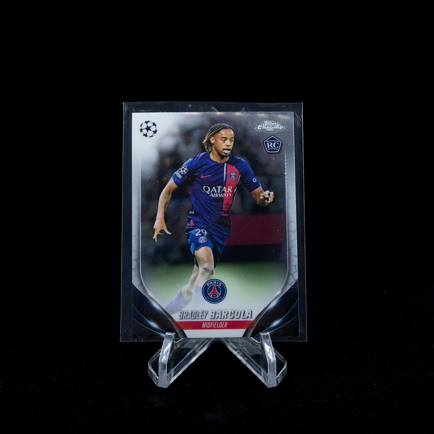 2023-24 Topps Chrome UEFA Club Competitions Soccer-PSG Paris Saint-Germain FC-Base Card